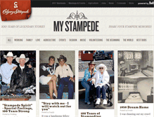 Tablet Screenshot of my.calgarystampede.com