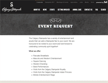 Tablet Screenshot of epg.calgarystampede.com