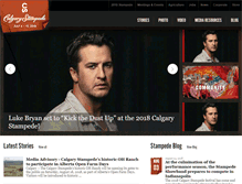 Tablet Screenshot of news.calgarystampede.com